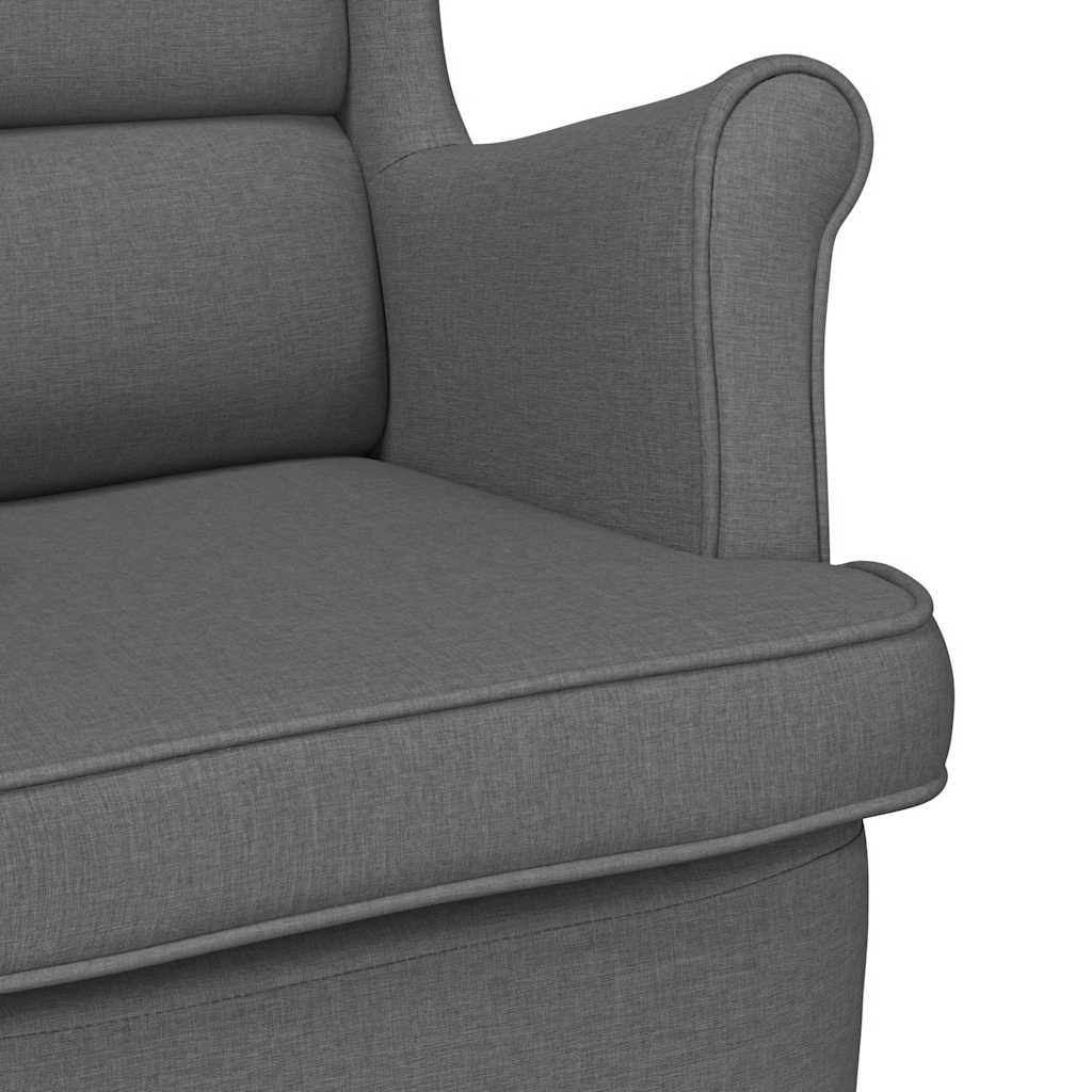 Poltrona Grigio Scuro 74x84x100 cm in Tessuto | homemem39