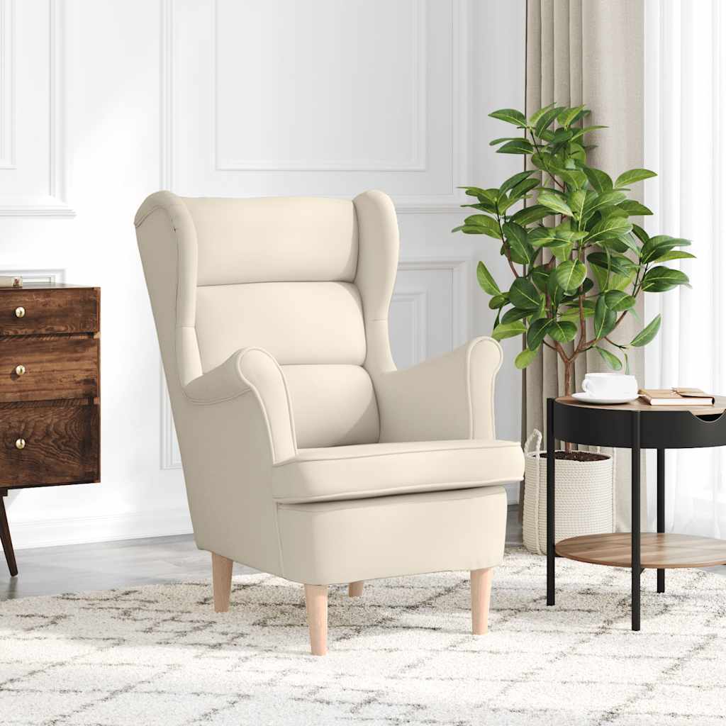 Poltrona Bianca 74x84x100 cm Lino | homemem39