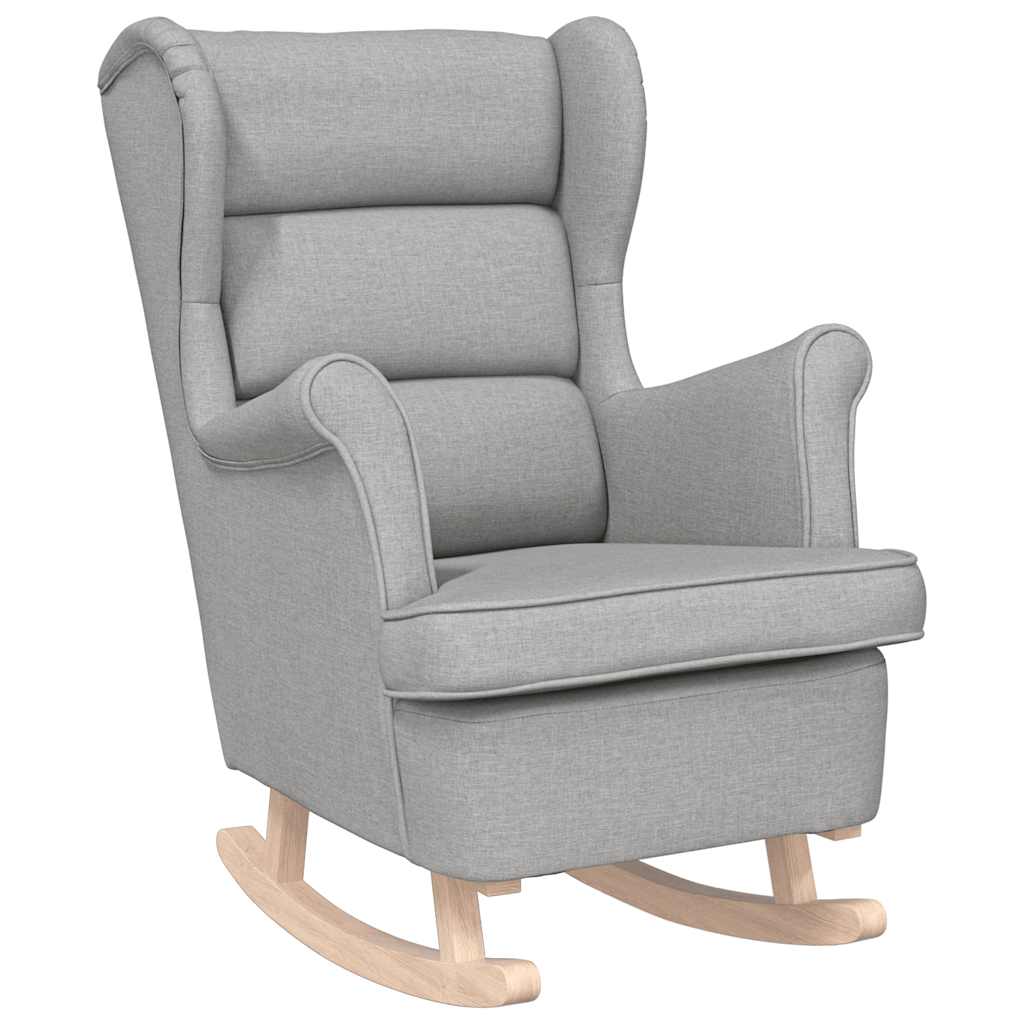 Sedia a Dondolo Nuvola Grigia 74x90x102 cm in Tessuto | homemem39