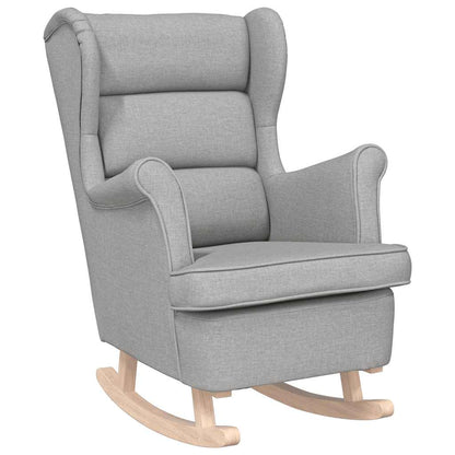 Sedia a Dondolo Nuvola Grigia 74x90x102 cm in Tessuto | homemem39