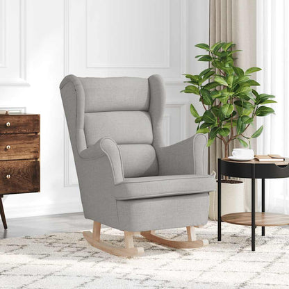 Sedia a Dondolo Nuvola Grigia 74x90x102 cm in Tessuto | homemem39