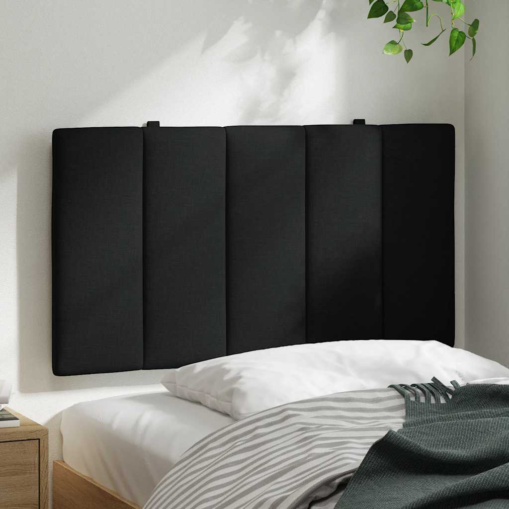 Cuscino Testiera Nero 80 cm in Tessuto - homemem39
