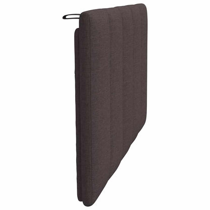 Cuscino Testiera Hanko Marrone Scuro 80 cm in Tessuto