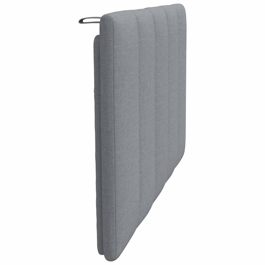 Cuscino Testiera Grigio Chiaro 90 cm in Tessuto - homemem39