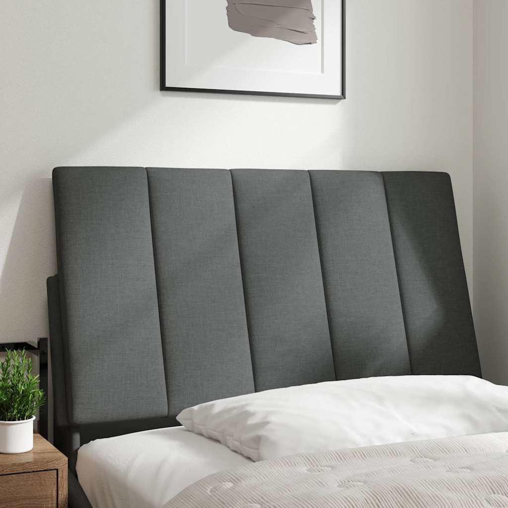 Cuscino Testiera Grigio Scuro 90 cm in Tessuto - homemem39
