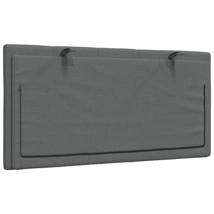 Cuscino Testiera Grigio Scuro 100 cm in Tessuto - homemem39