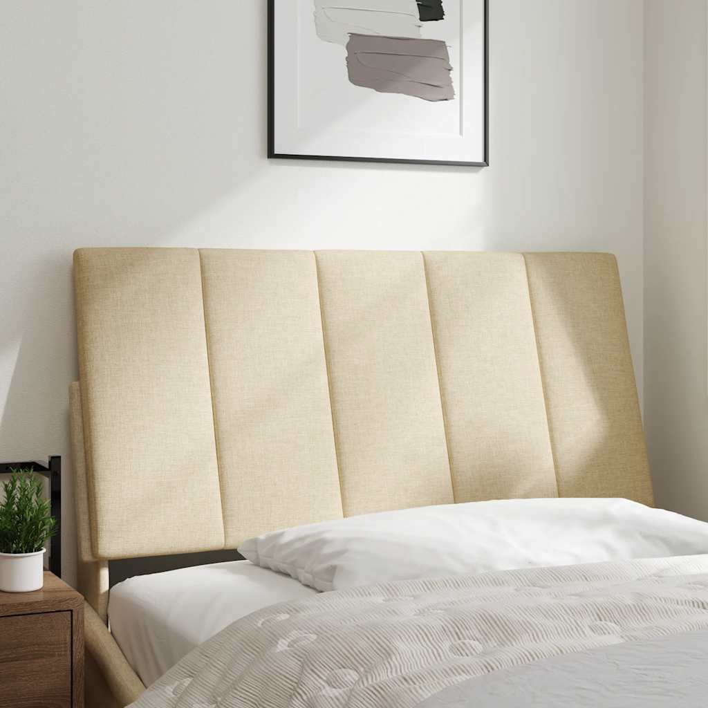 Cuscino Testiera Crema 100 cm in Tessuto - homemem39