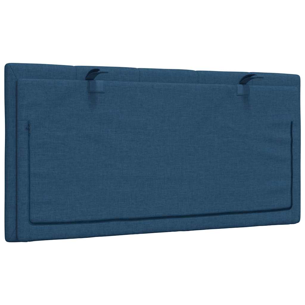 Cuscino Testiera Blu 100 cm in Tessuto - homemem39