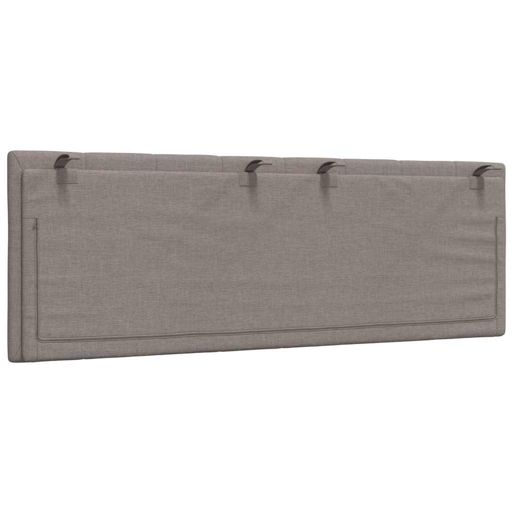 Cuscino Testiera Hanko Tortora 120 cm in Tessuto