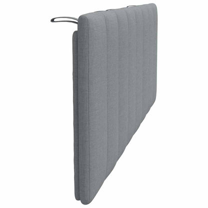 Cuscino Testiera Grigio Chiaro 140 cm in Tessuto - homemem39