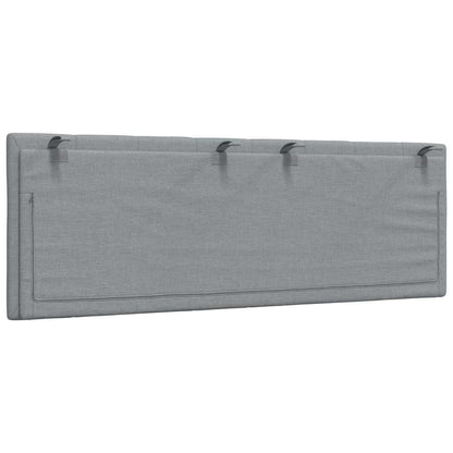 Cuscino Testiera Grigio Chiaro 140 cm in Tessuto - homemem39