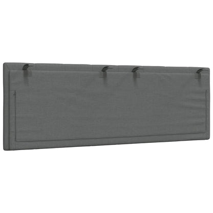 Cuscino Testiera Grigio Scuro 140 cm in Tessuto - homemem39
