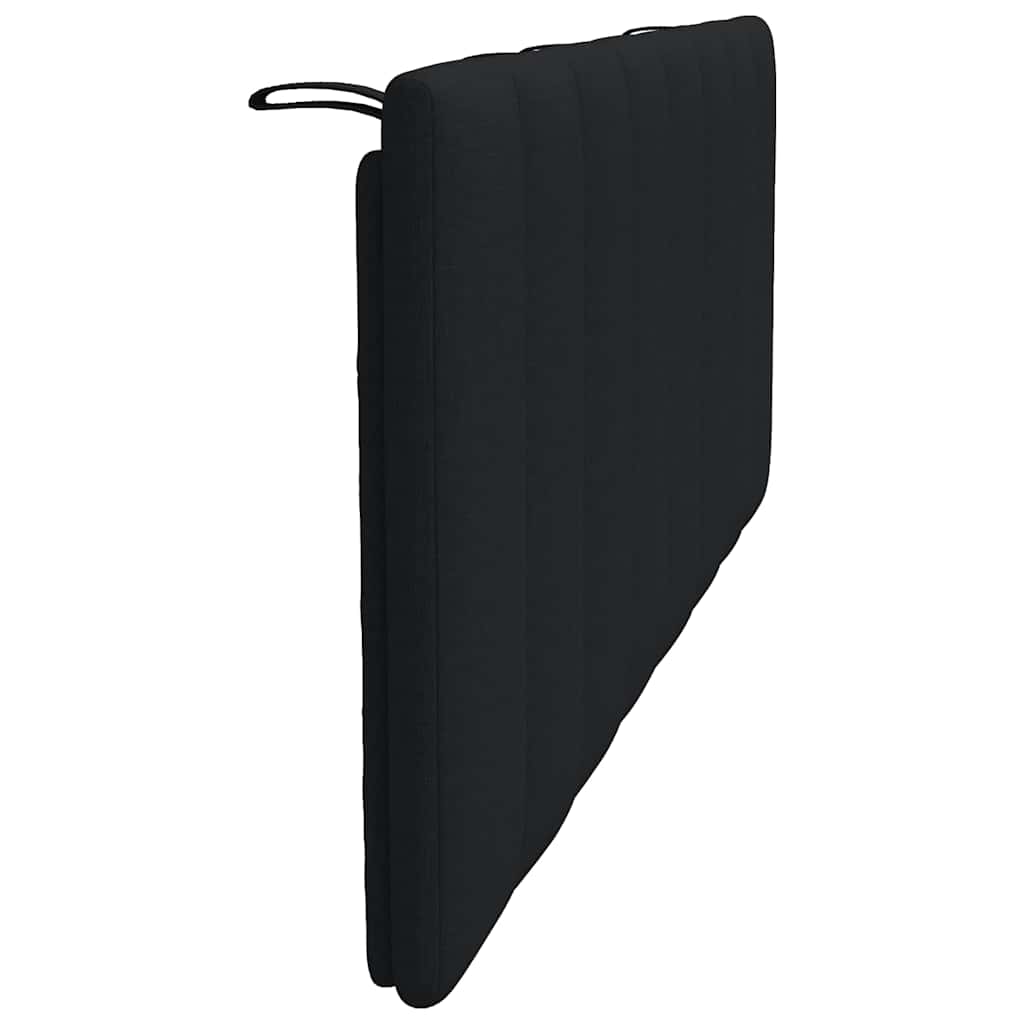 Cuscino Testiera Nero 140 cm in Tessuto - homemem39