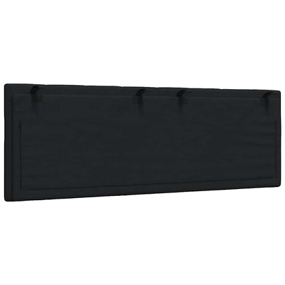 Cuscino Testiera Nero 140 cm in Tessuto - homemem39