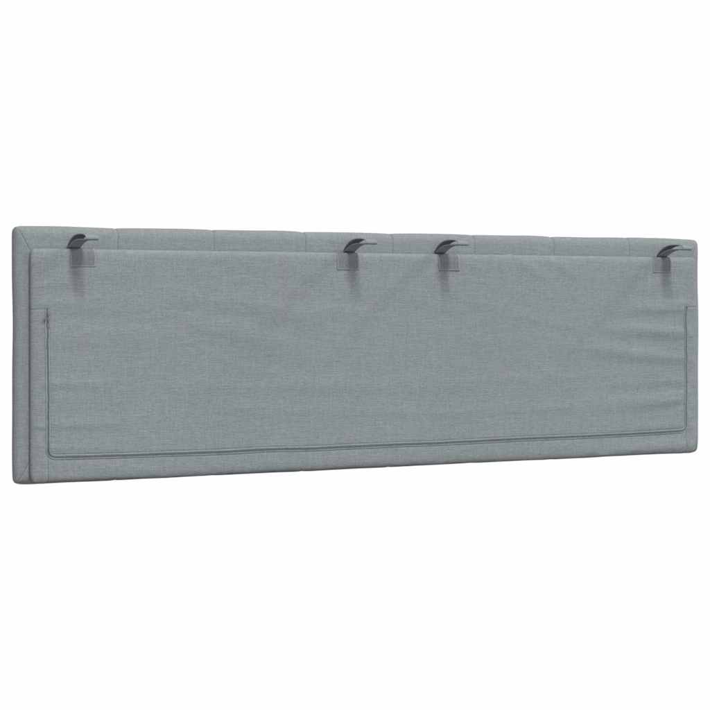 Cuscino Testiera Grigio Chiaro 160 cm in Tessuto - homemem39