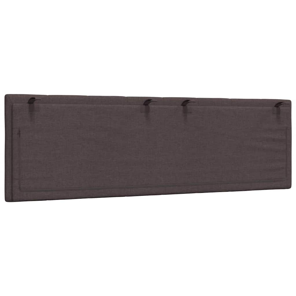 Cuscino Testiera Hanko Marrone Scuro 160 cm in Tessuto