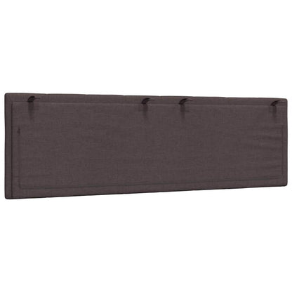 Cuscino Testiera Hanko Marrone Scuro 160 cm in Tessuto