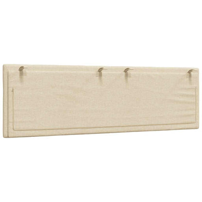 Cuscino Testiera Hanko Crema 160 cm in Tessuto