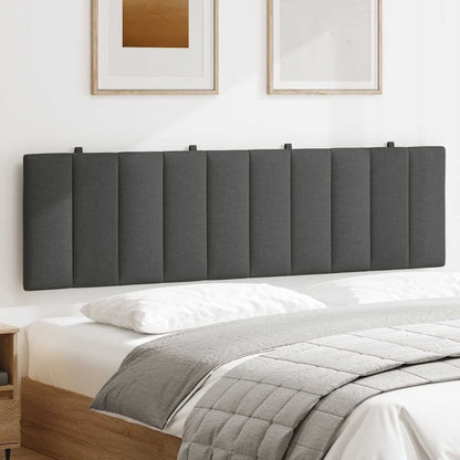 Cuscino Testiera Grigio Scuro 180 cm in Tessuto - homemem39
