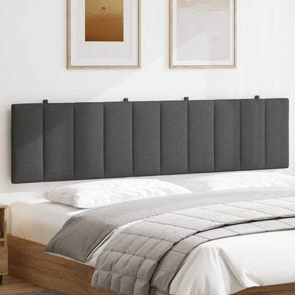 Cuscino Testiera Hanko Grigio Scuro 200 cm in Tessuto