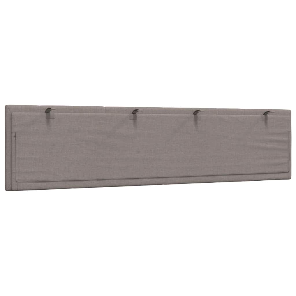 Cuscino Testiera Hanko Tortora 200 cm in Tessuto