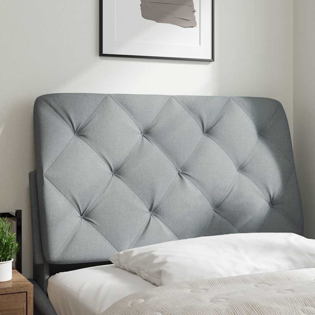 Cuscino Testiera Grigio Chiaro 80 cm in Tessuto | homemem39