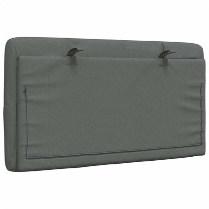 Cuscino Testiera Grigio Scuro 80 cm in Tessuto - homemem39
