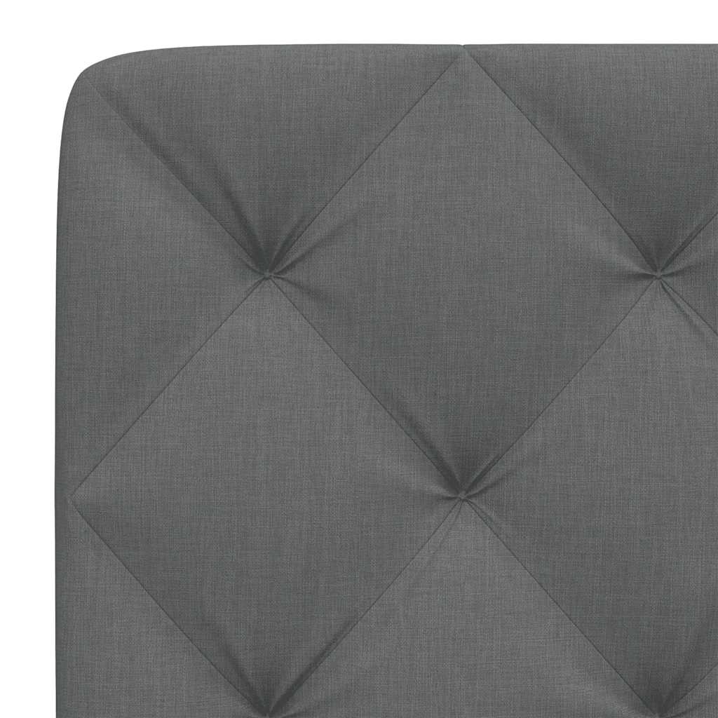 Cuscino Testiera Grigio Scuro 80 cm in Tessuto - homemem39