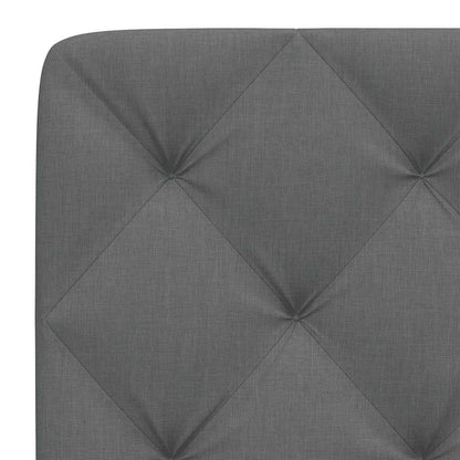 Cuscino Testiera Grigio Scuro 80 cm in Tessuto - homemem39