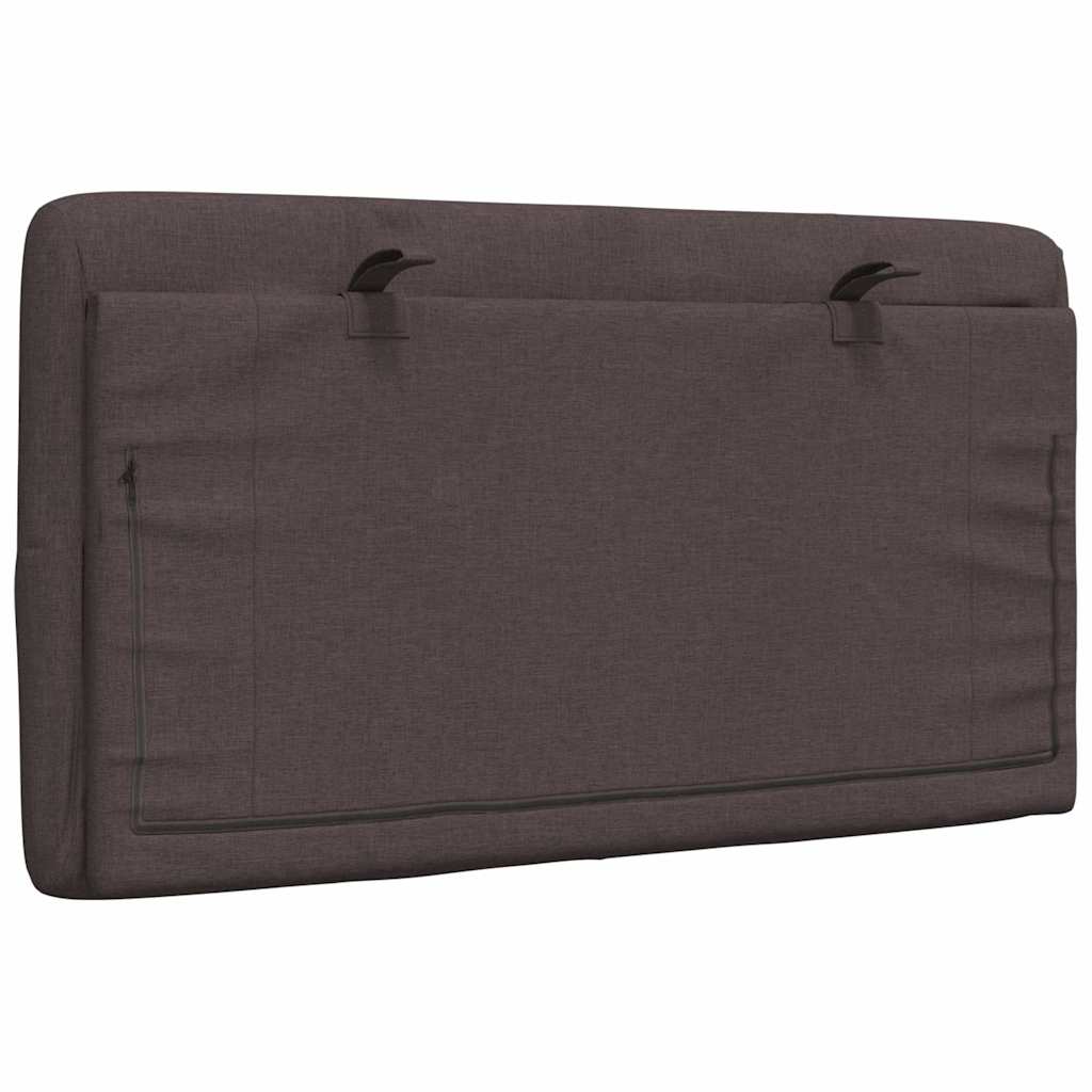 Cuscino Testiera Marrone Scuro 80 cm in Tessuto - homemem39