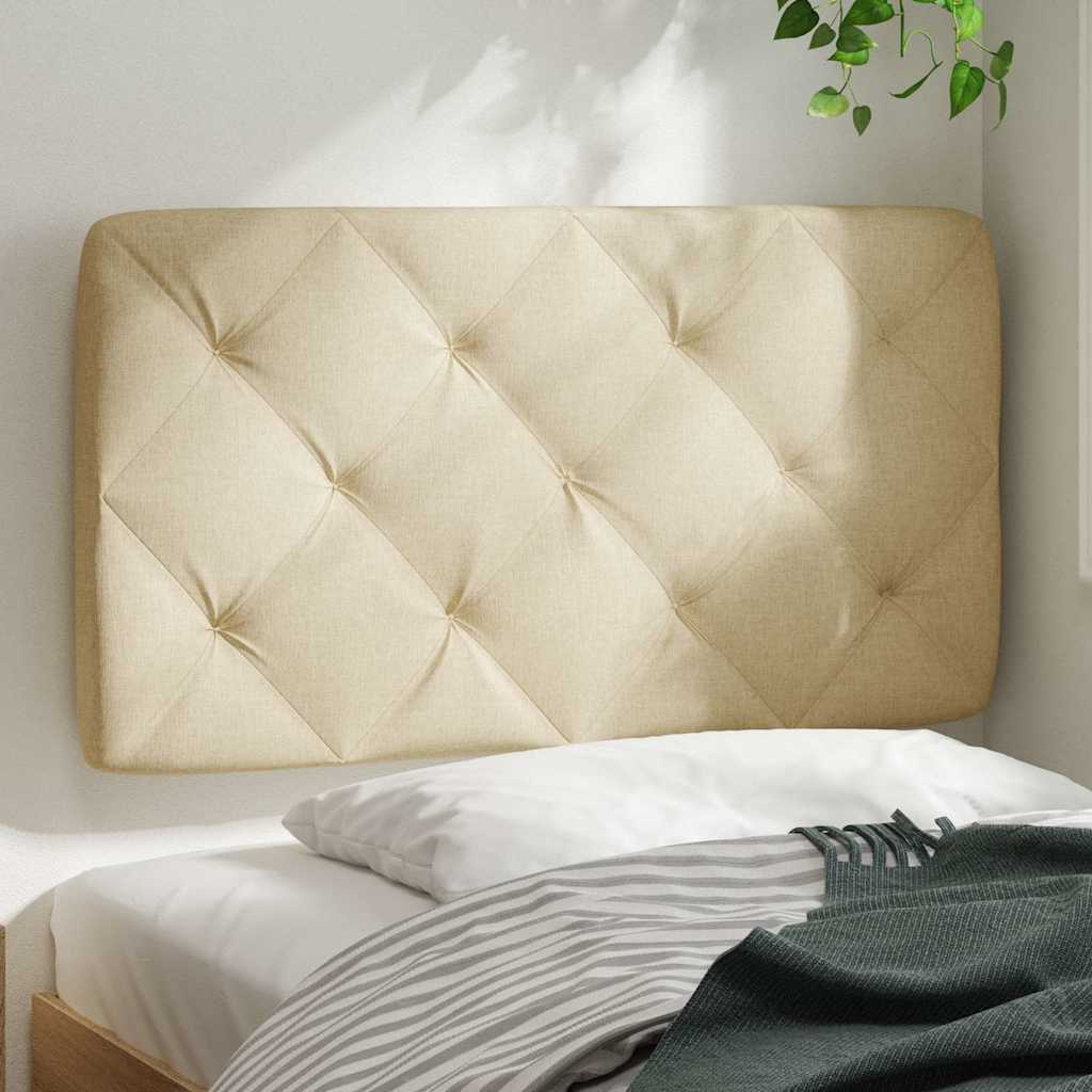 Cuscino Testiera Crema 80 cm in Tessuto - homemem39