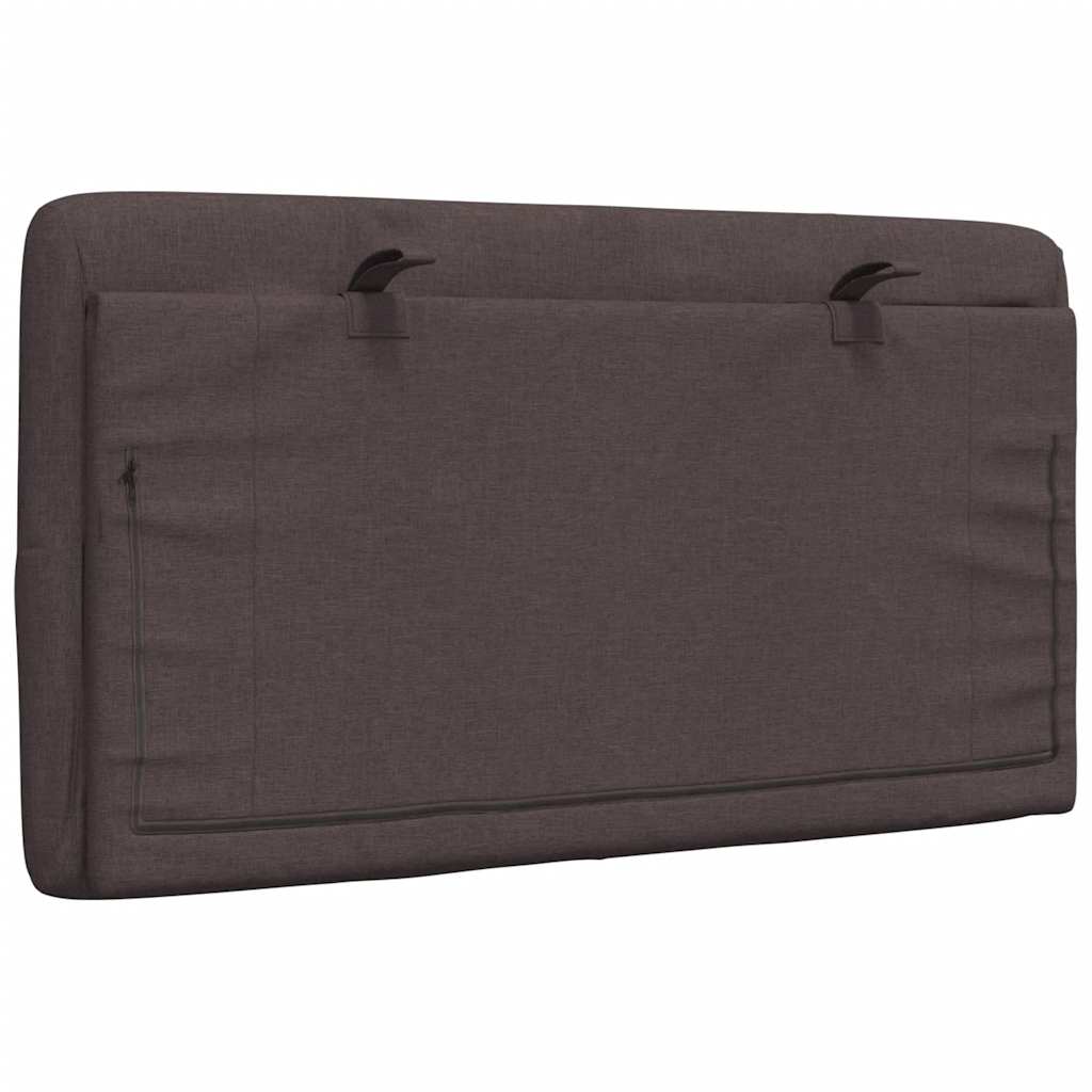 Cuscino Testiera Marrone Scuro 90 cm in Tessuto - homemem39