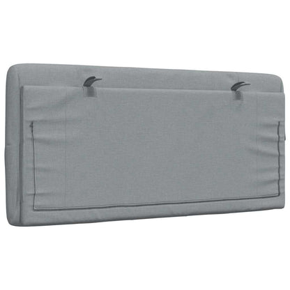 Cuscino Testiera Grigio Chiaro 100 cm in Tessuto - homemem39