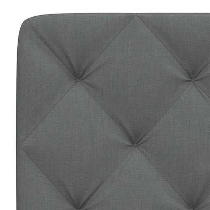 Cuscino Testiera Grigio Scuro 100 cm in Tessuto - homemem39