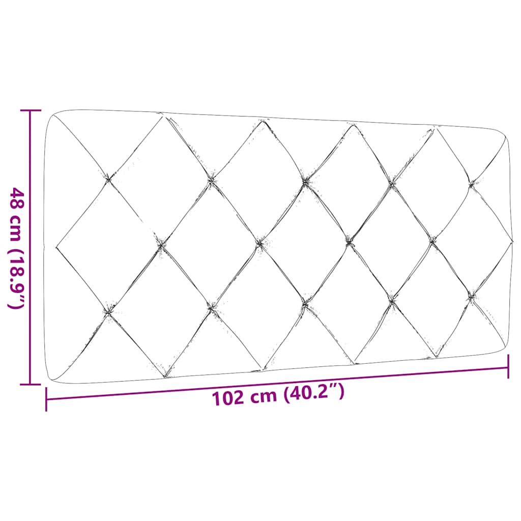 Cuscino Testiera Crema 100 cm in Tessuto | homemem39