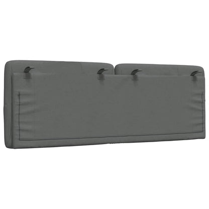 Cuscino Testiera Grigio Scuro 120 cm in Tessuto - homemem39