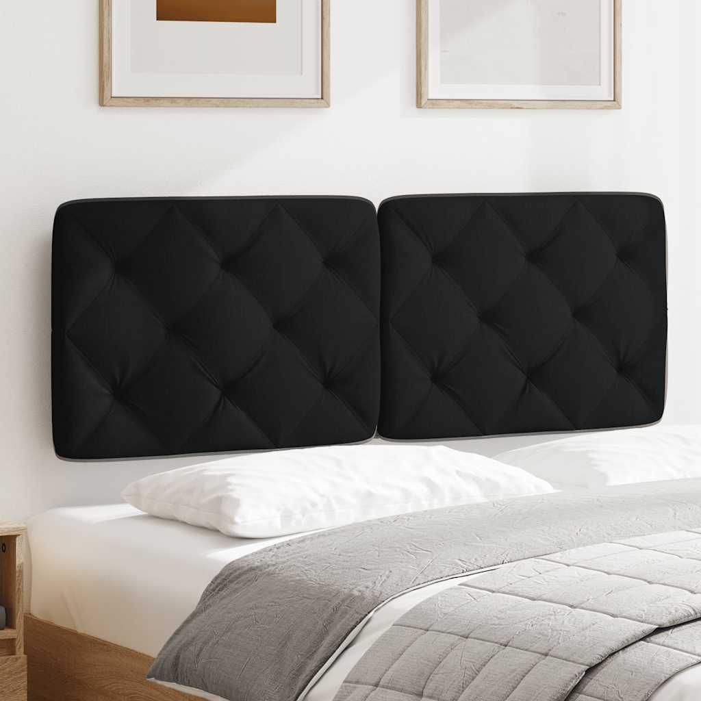 Cuscino Testiera Nero 120 cm in Tessuto - homemem39