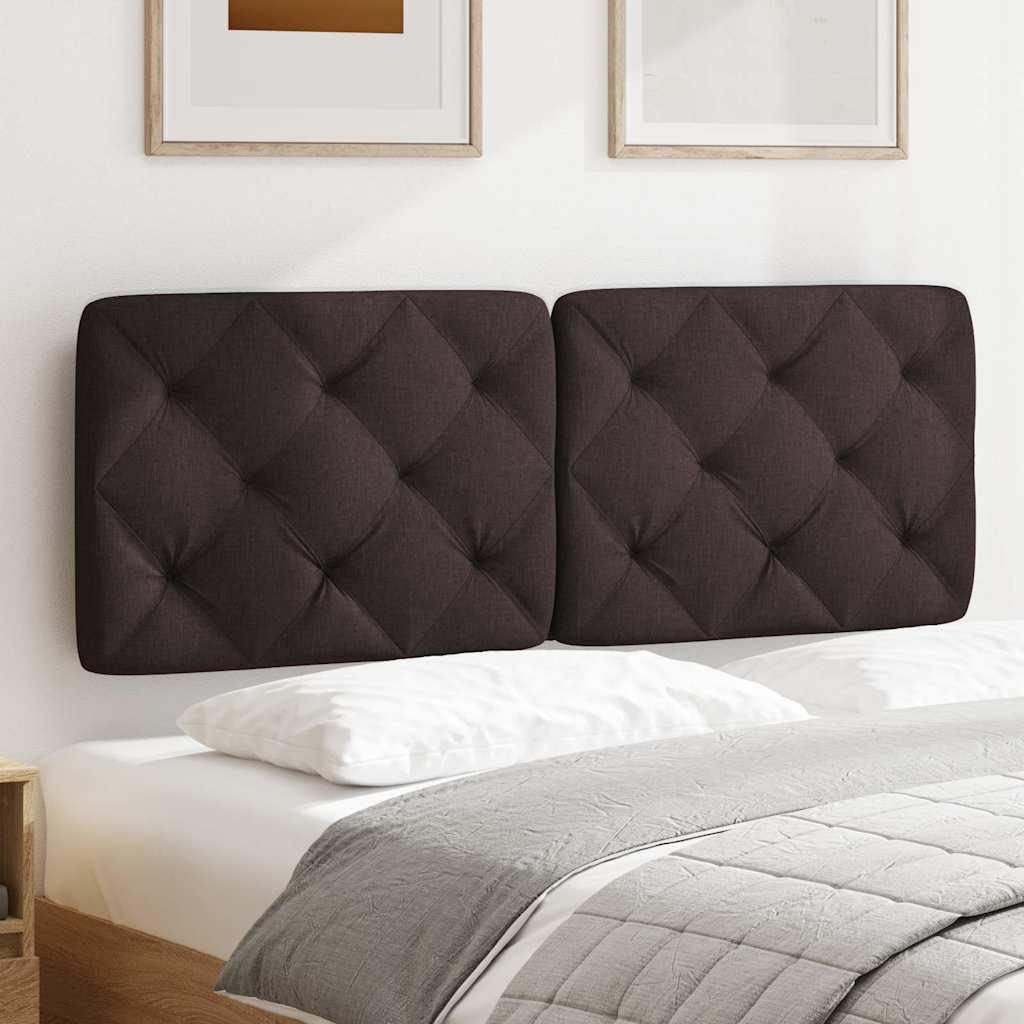 Cuscino Testiera Marrone Scuro 120 cm in Tessuto - homemem39