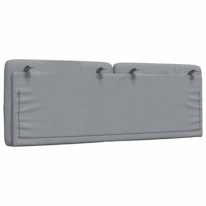 Cuscino Testiera Grigio Chiaro 140 cm in Tessuto - homemem39