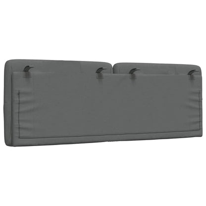 Cuscino Testiera Grigio Scuro 140 cm in Tessuto - homemem39