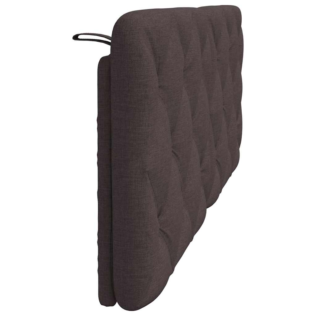Cuscino Testiera Marrone Scuro 140 cm in Tessuto - homemem39