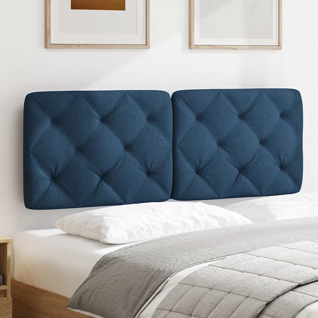 Cuscino Testiera Blu 140 cm in Tessuto - homemem39