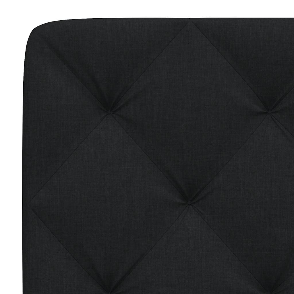 Cuscino Testiera Nero 160 cm in Tessuto