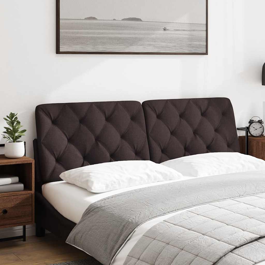Cuscino Testiera Marrone Scuro 160 cm in Tessuto