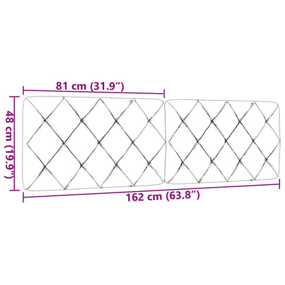Cuscino Testiera Marrone Scuro 160 cm in Tessuto | homemem39