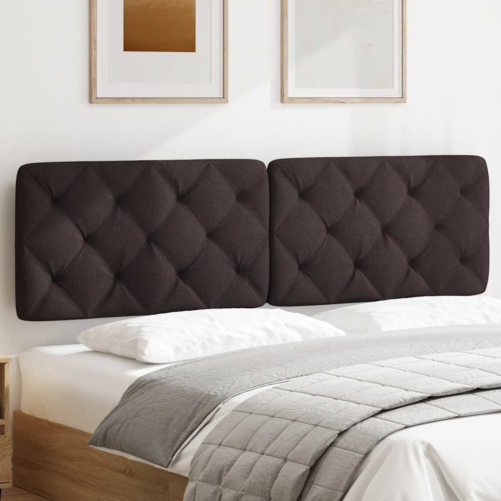 Cuscino Testiera Marrone Scuro 180 cm in Tessuto - homemem39