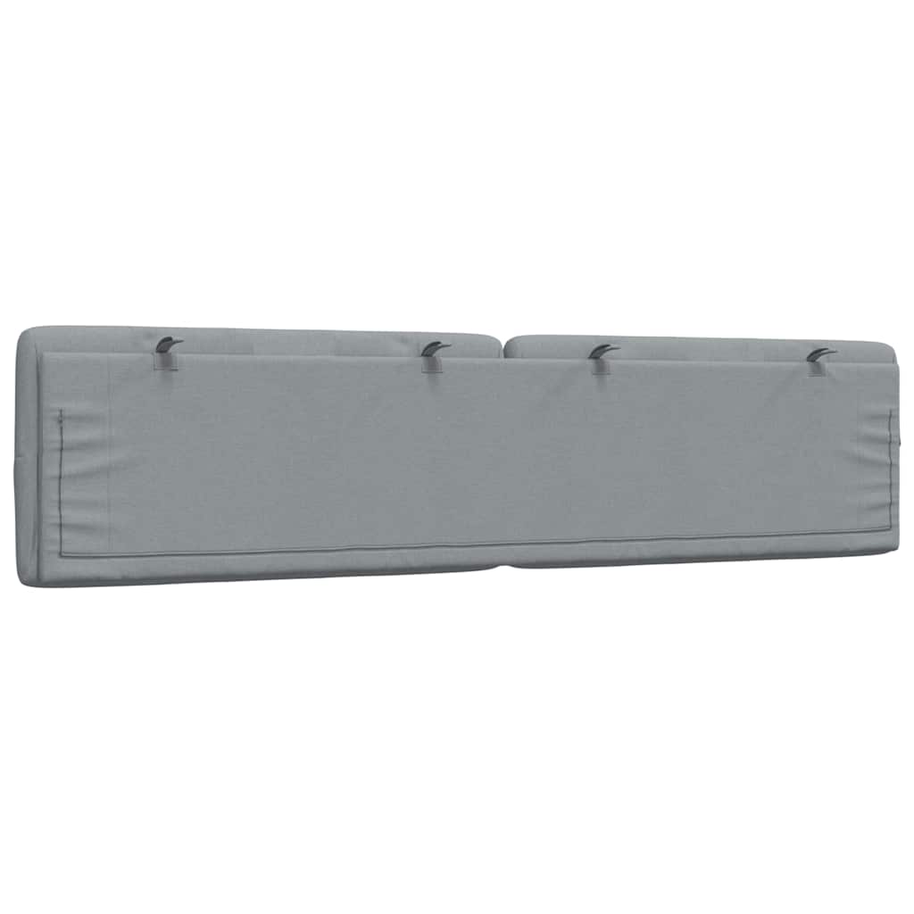 Cuscino Testiera Grigio Chiaro 200 cm in Tessuto - homemem39