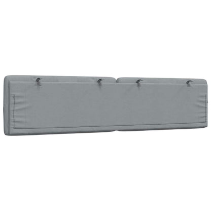 Cuscino Testiera Grigio Chiaro 200 cm in Tessuto - homemem39