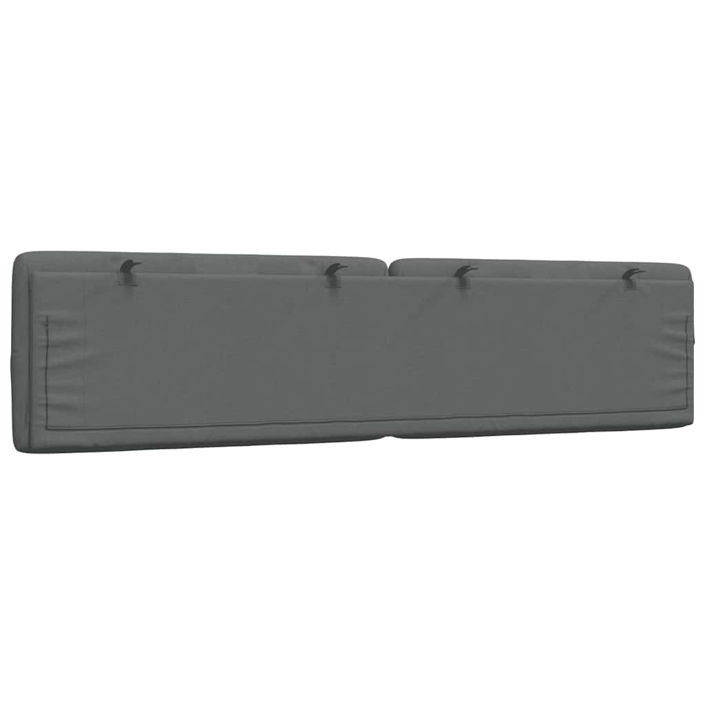 Cuscino Testiera Grigio Scuro 200 cm in Tessuto - homemem39