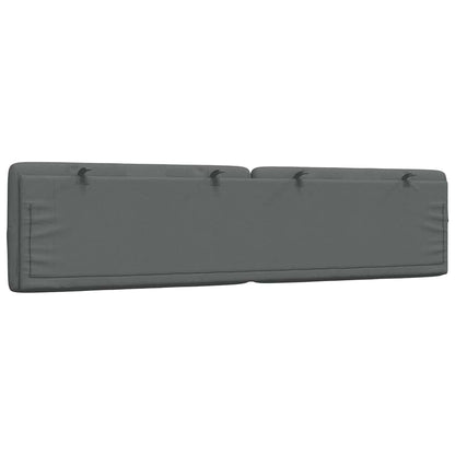 Cuscino Testiera Grigio Scuro 200 cm in Tessuto - homemem39